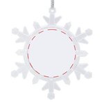 Light Up Photo Snowflake Ornament - Clear