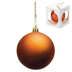 Promotional Shatter Resistant Ornament - Orange